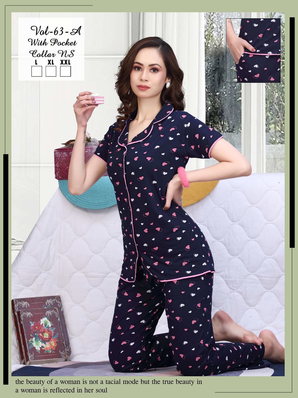 Ft C Ns Vol 63 A Night Wear Hosiery Cotton Wholesale Night Suits
